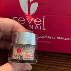 Revel chunky glitter dip powder. .5 oz. “Stolen”
